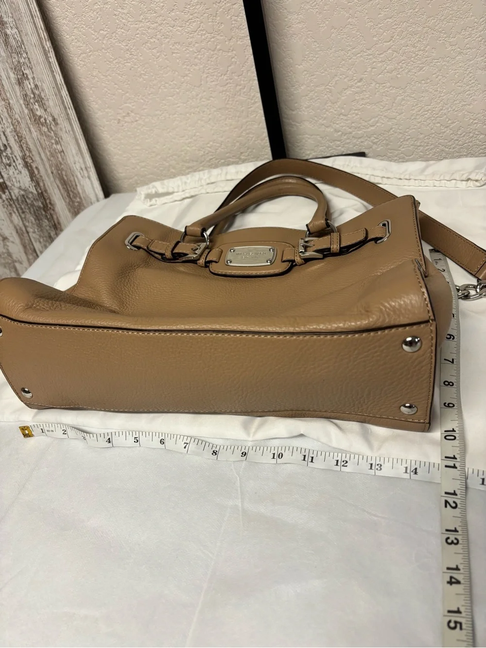 Michael Kors Tan Leather Shoulder Bag